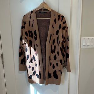 Open front long cardigan